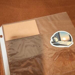 25 Clear Plastic Card Sleeves